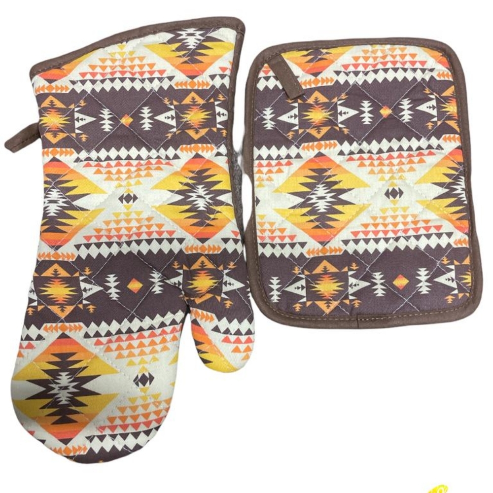 Oven mitt with Pot Holder